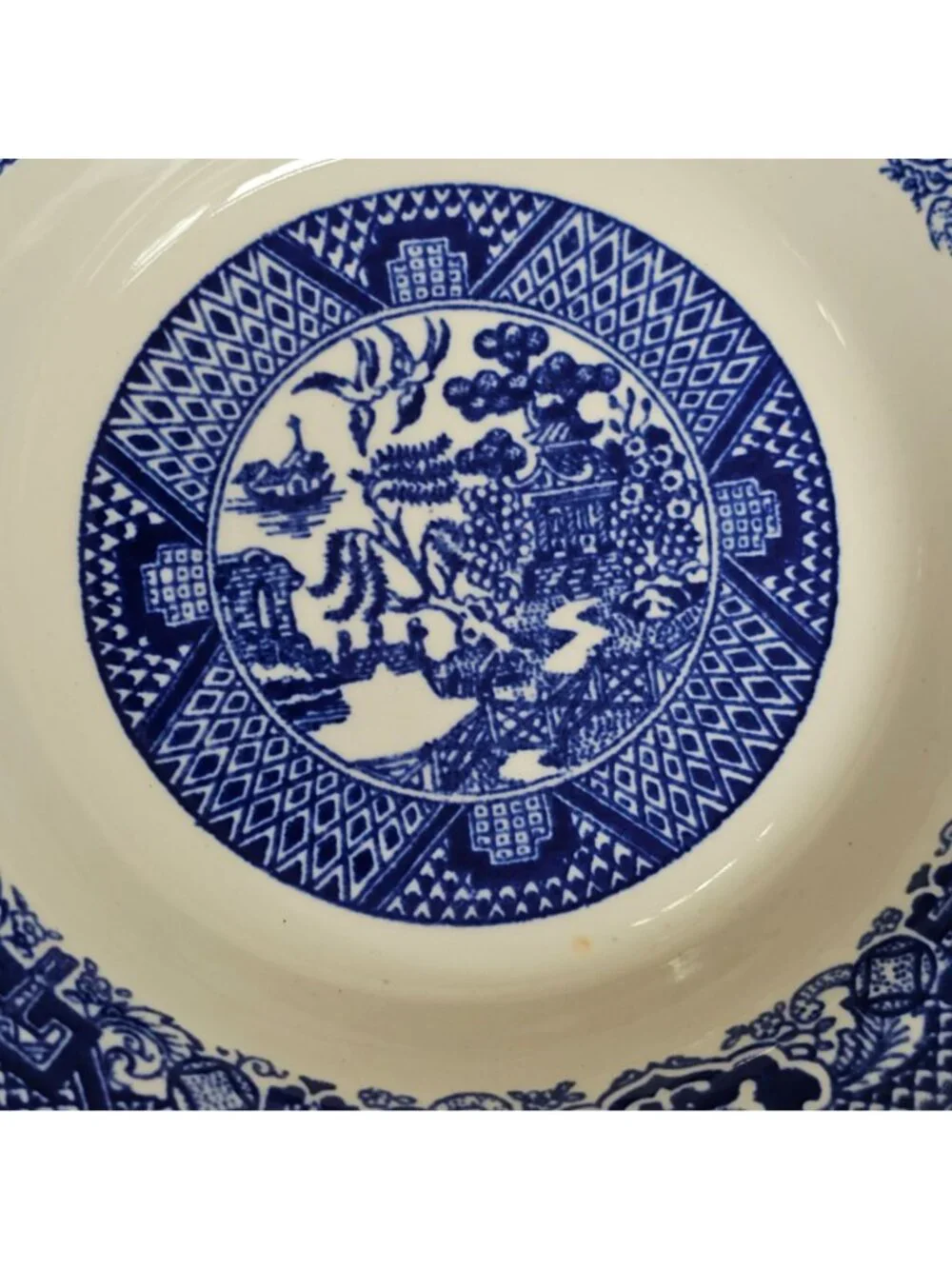3 Royal USA Blue Willow Dessert Bowls 5